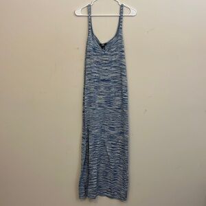 Paige New Ocean Breeze Blue Multi Palermo Sleeveless Sweater Dress Size Large